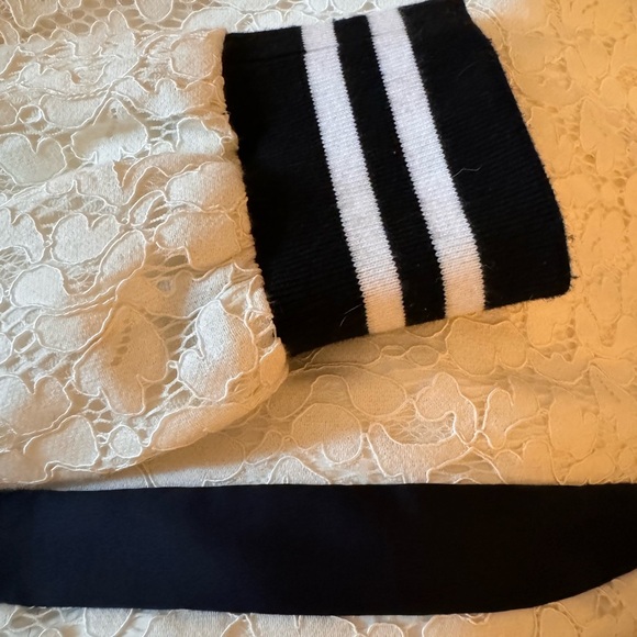 RACHEL Rachel Roy Striped Lace Sleeve Blazer Size 6 - Matching Lace Pants Size 4 - Picture 7 of 9